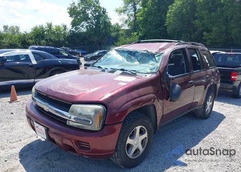 2004 Chevrolet Trailblazer Ls из США, поврежденный, VIN 1GNDS13S742356204